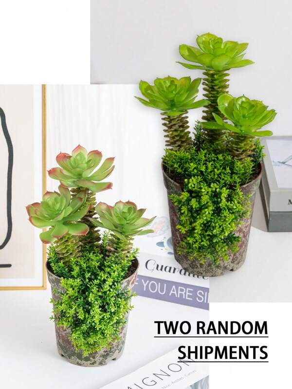 Creative Succulent Combination Simulation Plant Potted Plant-Elegant Home Deco-No Watering Required-A Modern Accent-Bestseller Indoor Greenery AccessoryBestseller Indoor Greenery Accessory Green